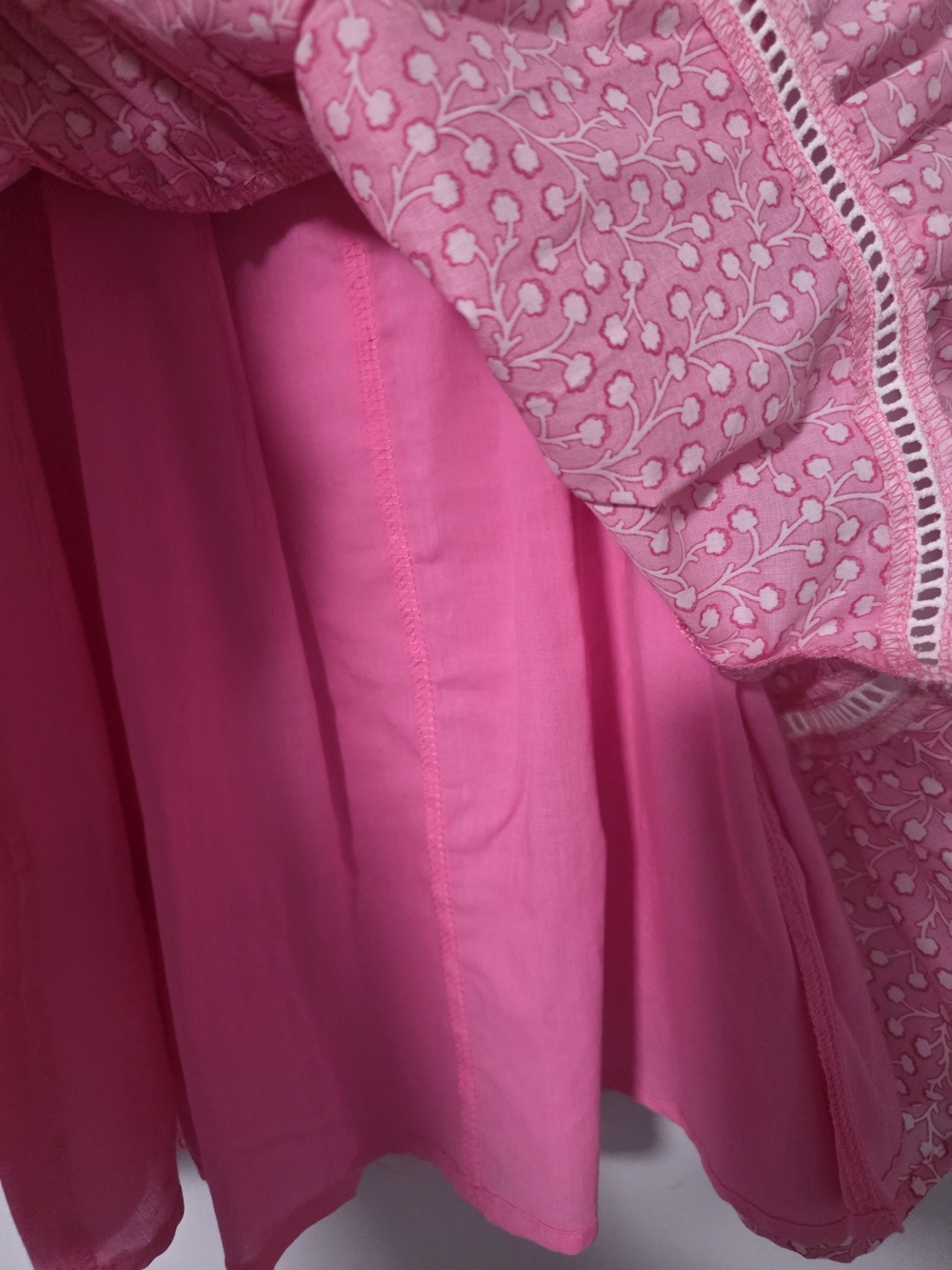 French Connection Girls' 5/6 Pink Ruffle-Trimmed Cotton Sundress for Girls - NWT - Picture 8 of 13